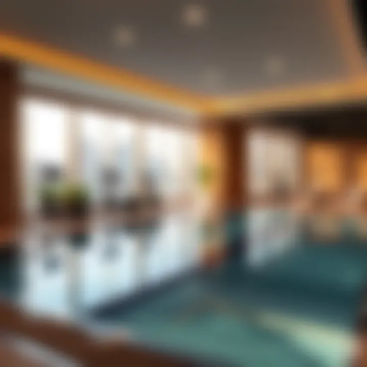 Luxurious amenities available at Fortune Executive Tower including pool and gym