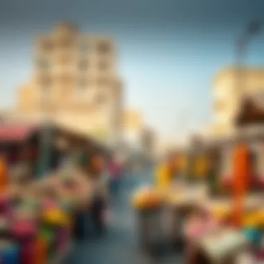 The Lively Markets of Fujairah Vibrant market scene in Fujairah
