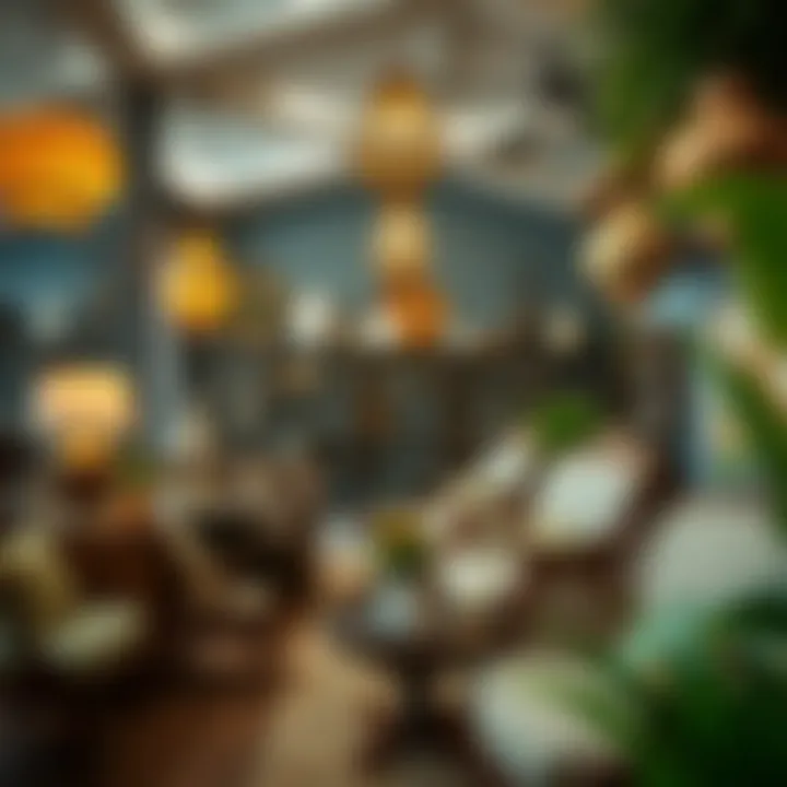 Local furniture shop interior filled with unique designs