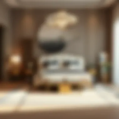 Stylish bedroom arrangement with elegant furnishings