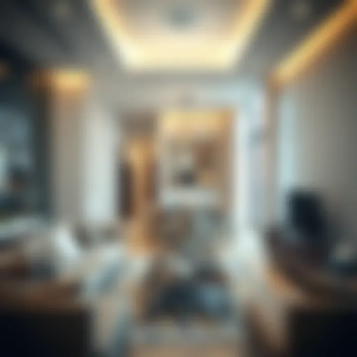 Modern interior of a Grade B Residential apartment in Dubai