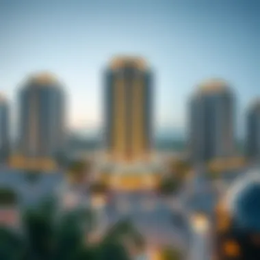 Panoramic view of Muhaisnah 4 highlighting location advantages