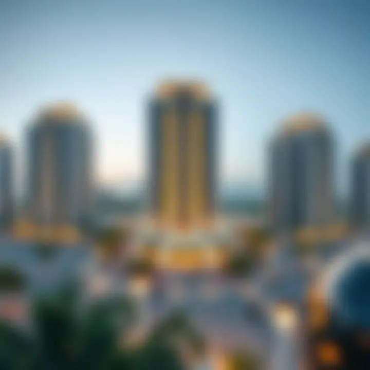 Panoramic view of Muhaisnah 4 highlighting location advantages