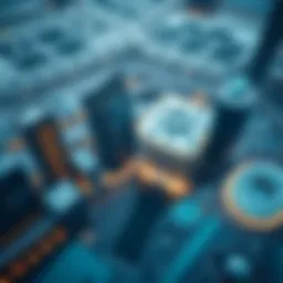 Aerial view showcasing the grandeur of ICD Brookfield Place