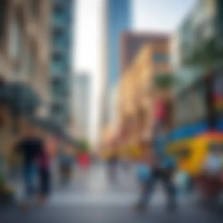 Vibrant Street Life at ICD Brookfield Place Vibrant street life around ICD Brookfield Place