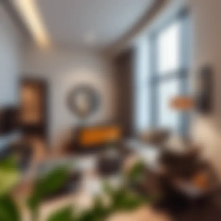 Modern Apartment Interior: Comfort Meets Style Interior of a modern apartment in Karama with stylish furnishings.