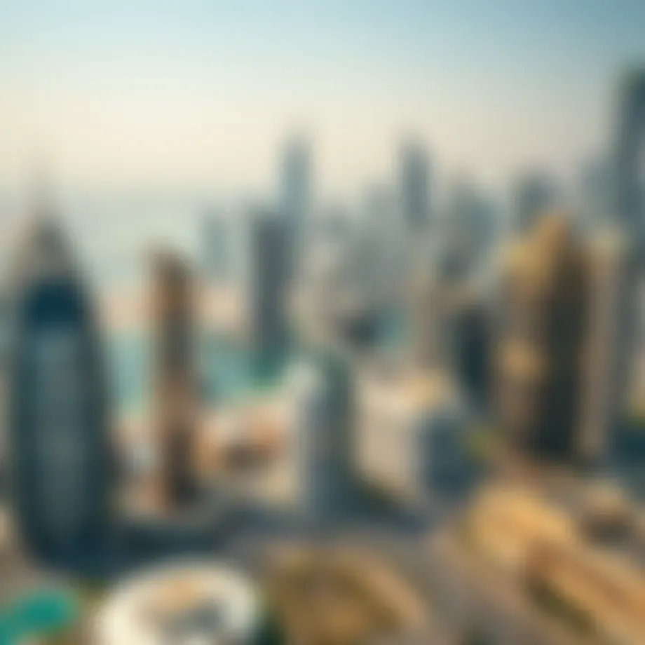 Stunning skyline view of luxury properties in Dubai