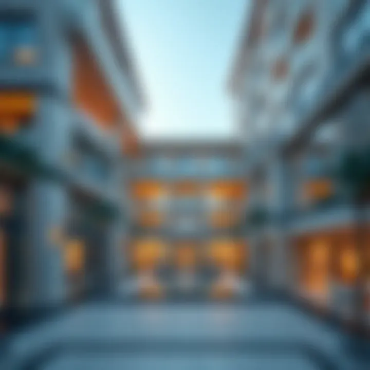 Architectural view of مكاني مول الشامخه showcasing modern design