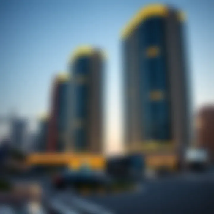 Strategic location of مكاني مول الشامخه in Dubai's urban landscape