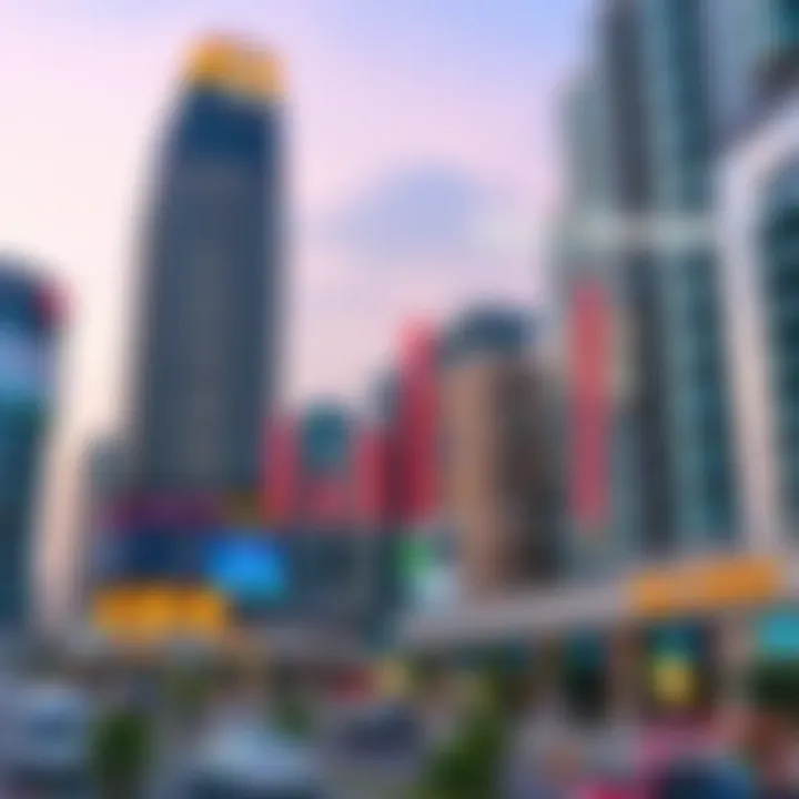 Infographic illustrating market trends related to MBK Tower