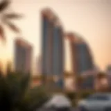 Stunning view of Nasmah Tower Al Nahda showcasing its architectural design