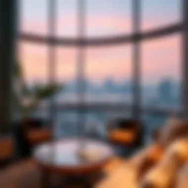 Scenic View of Dubai Skyline Scenic view of Dubai skyline from a rental property