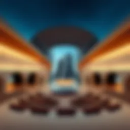 Architectural design of an open theatre in Dubai showcasing modern aesthetics