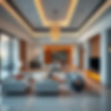 Modern Design Trends in Palm Tree Residences Elegant interiors of a palm tree residence emphasizing modern design trends