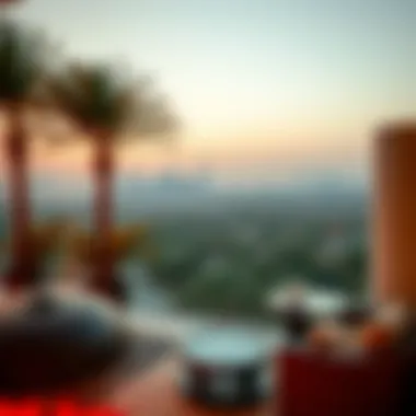 Breathtaking Views from Palm Tree Residences Stunning views from a palm tree residence overlooking Dubai's skyline