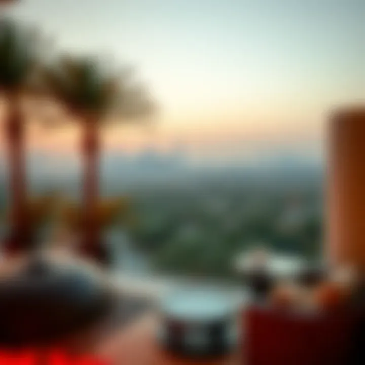 Breathtaking Views from Palm Tree Residences Stunning views from a palm tree residence overlooking Dubai's skyline