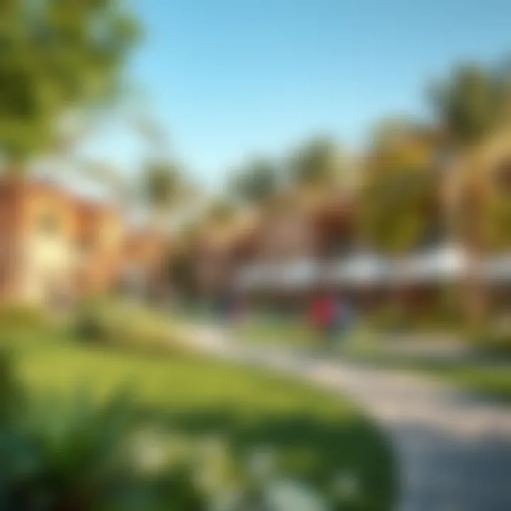 Tranquil neighborhood parks encouraging community living