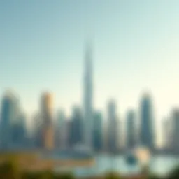 A stunning skyline of Dubai featuring modern skyscrapers