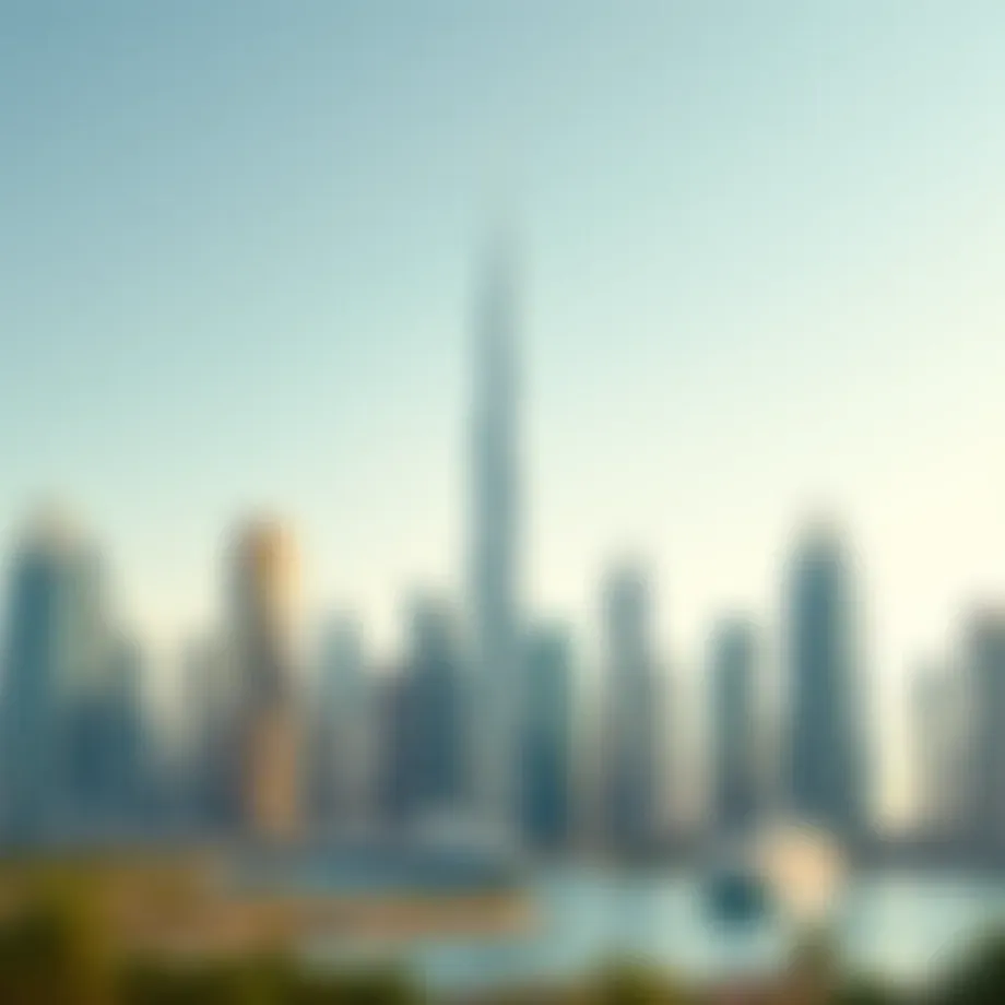 A stunning skyline of Dubai featuring modern skyscrapers