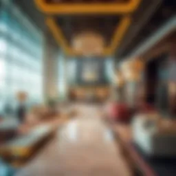 Luxurious lobby of Radisson Dubai Damac Hills