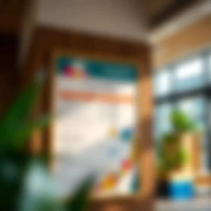 Curriculum highlights displayed on a board in Raffles Nursery