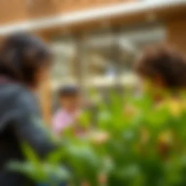 Parents visiting Raffles Nursery, exploring its facilities