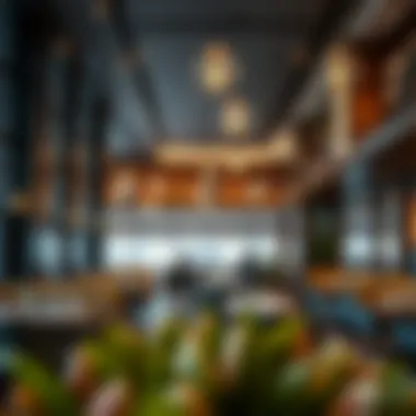 Innovative Restaurant Layout Innovative restaurant layout highlighting functionality and aesthetic