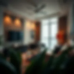 Modern room interior with stylish decor in Al Barsha 1