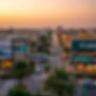 An overview of Al Quoz 4 highlighting key transport links and community amenities.