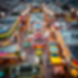 Aerial view of Souq Extra DSO showcasing its vibrant marketplace