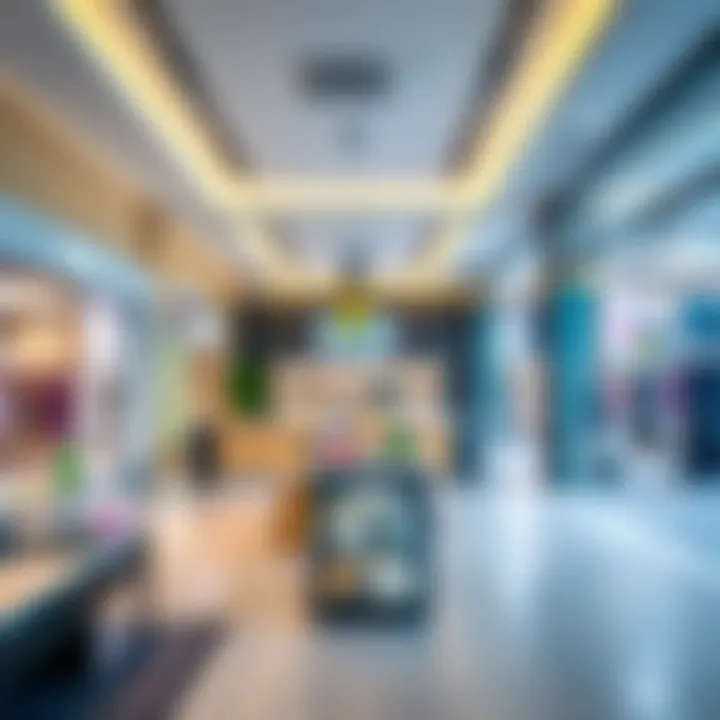 Modern Retail Environment at Souq Extra DSO Interior of a modern retail space within Souq Extra DSO
