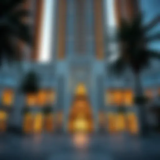 Architectural Marvel of Al Qasimia Building Stunning facade of Al Qasimia Building showcasing modern architecture