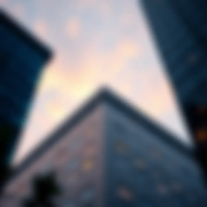 Architectural details of Bay Central Tower