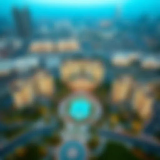 Aerial view showcasing the luxurious architecture of Diamond Park