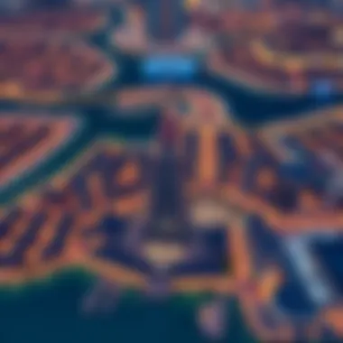 Aerial View of Dubai Marina Aerial view of Dubai Marina and its vibrant surroundings