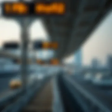 Infrastructure development in Dubai with transportation and facilities