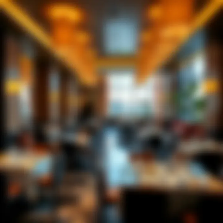 Dining area featuring diverse culinary options at the hotel