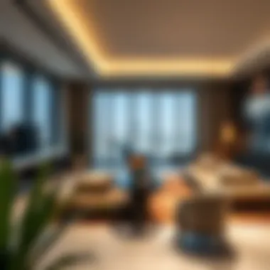 Sleek and modern interior design of a Dubai penthouse