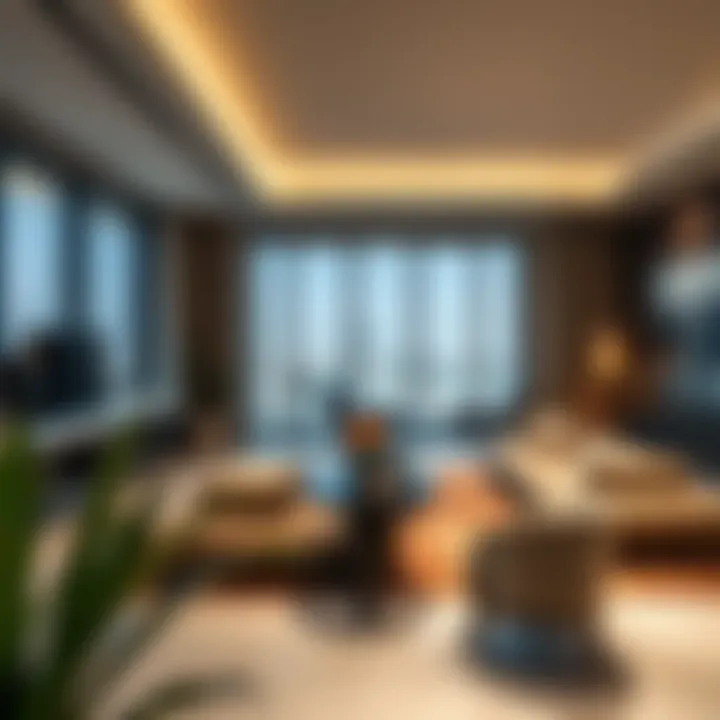 Sleek and modern interior design of a Dubai penthouse