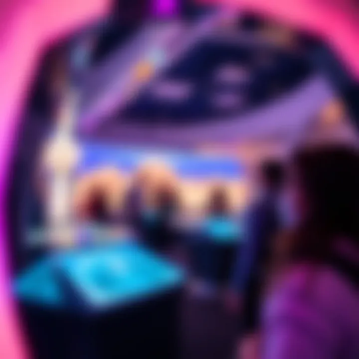 Visitors experiencing immersive exhibits