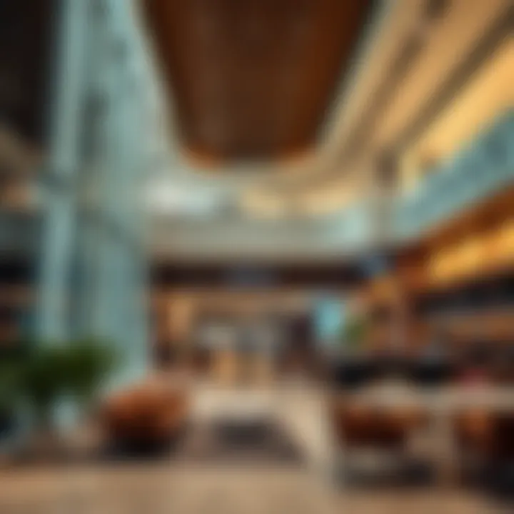 Interior layout of the Meraas Sales Center illustrating customer interaction