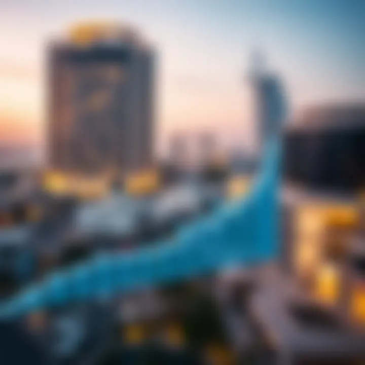 Graph depicting market trends in Dubai's real estate sector