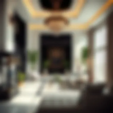 Elegant Villa Interior in Dubai Luxurious Dubai villa featuring elegant decor and spacious layout