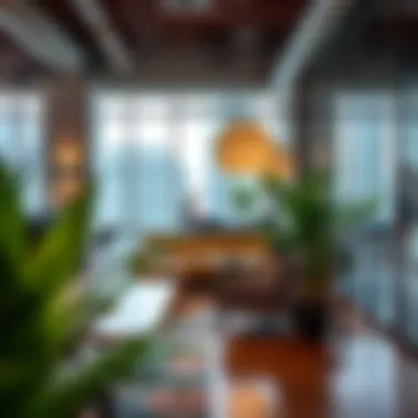 Creative Co-Working Space in Dubai Trendy co-working space in Dubai highlighting creative interior design