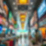 A bustling travel agency in Dubai showcasing its vibrant atmosphere