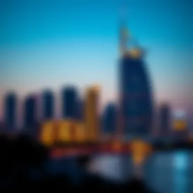 Vela by Omniyat evening skyline