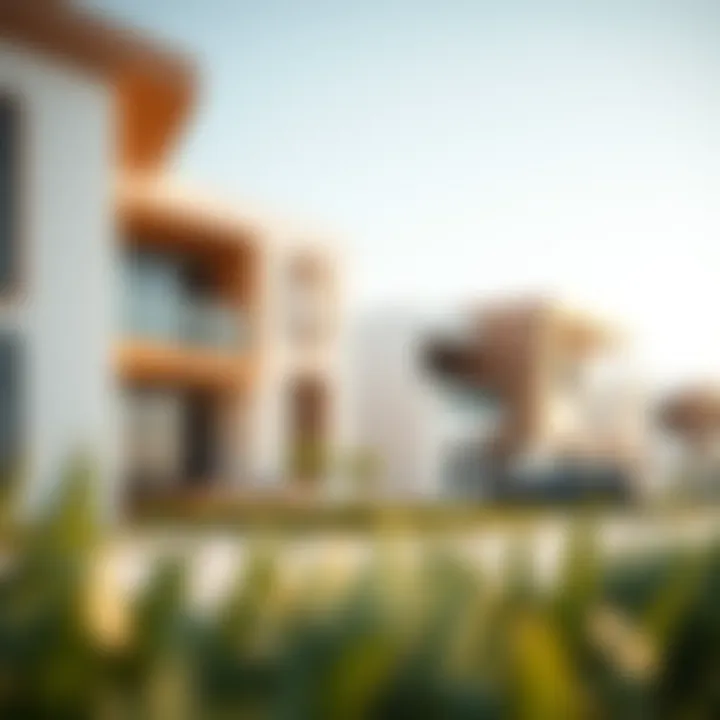 Modern Architecture in Garden Valley Al Quoz Modern architectural design of residences in Garden Valley Al Quoz