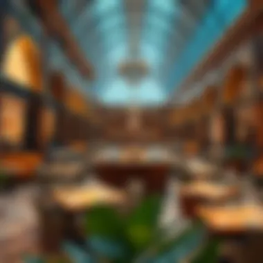 A luxurious dining setup featuring various international cuisines