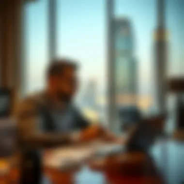 Analyzing Investment Opportunities in Dubai Investor analyzing property investment options