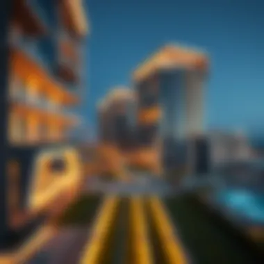 Modern architectural design in Jumeirah Beach Residence